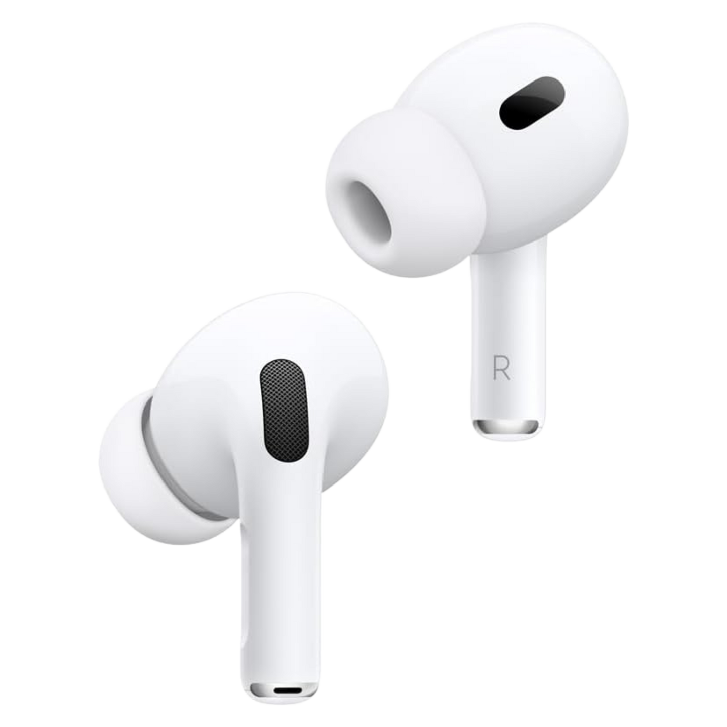 Audífonos inalámbricos AirPods Pro 2 de Apple, audífonos Bluetooth, Cancelación Activa de Ruido, Modo Ambiente, Audio Espacial Personalizado, Sonido de Alta fidelidad, Chip H2, Carga USB-C - Blanco